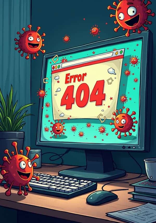 404 infected website